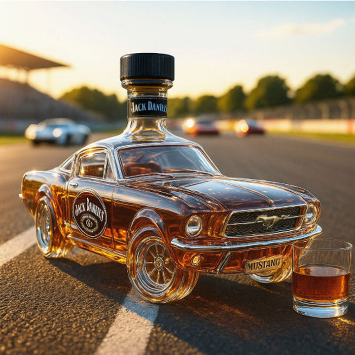Whiskey Decanter in Mustang Design for Stylish Serving