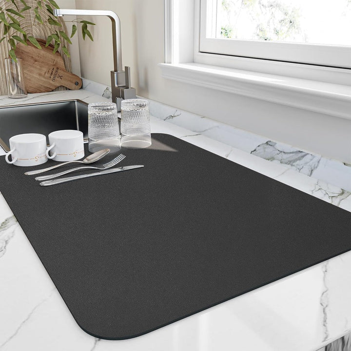 Powerful Draining Mat for Kitchen and Coffee Station