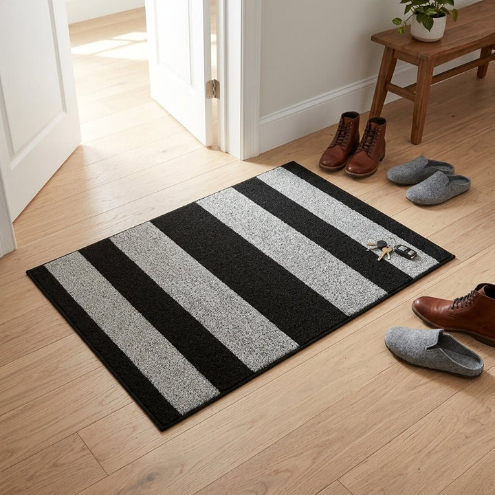 Indoor Anti - Slip Mat with Striped Pattern - Fußmatte - 60 x 90 cm - Seravelle Home
