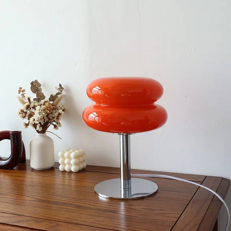 Italian Bauhaus Table Lamp for Modern Living - Table Lamp - Orange - Seravelle Home