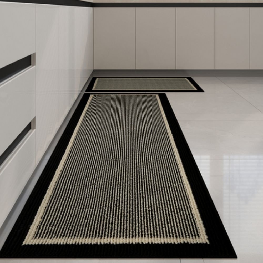 Kitchen Runner Set with Non - Slip Backing - Kitchen Mat - Midnight - Seravelle Home