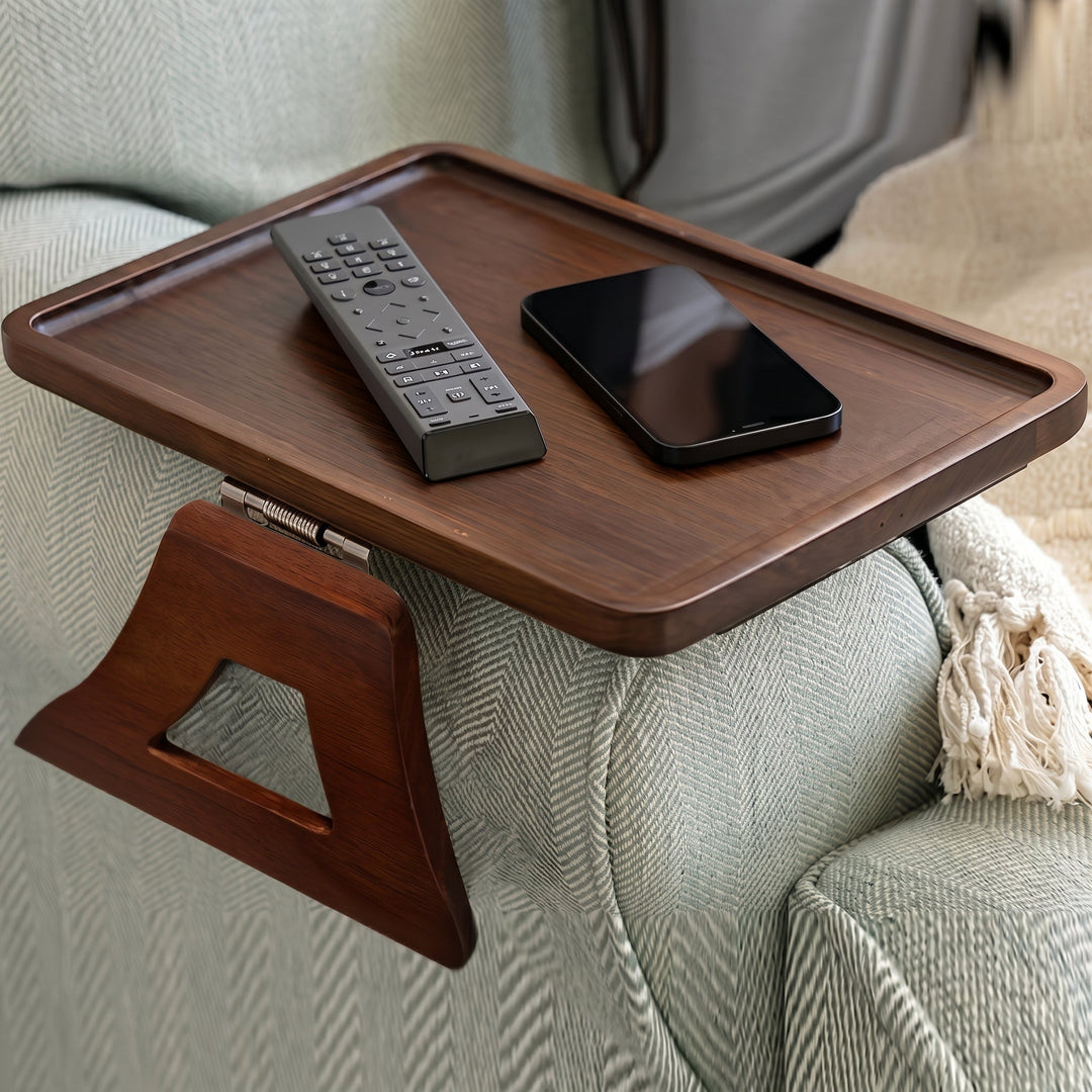 Folding Sofa Tray with Armrest Attachment