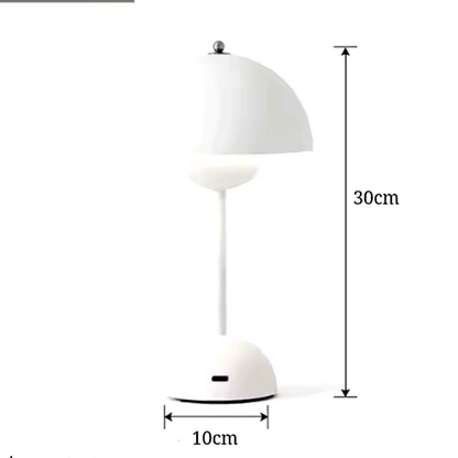 USB Rechargeable Mushroom Table Lamp – 3 Brightness Levels, Touch Control, LED Night Light