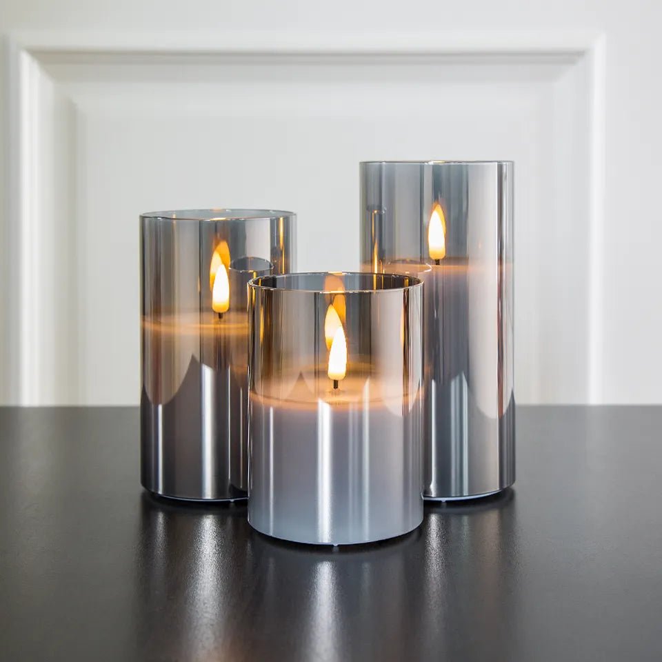 LED Candle Set with Realistic Flickering Flame Effect - Table Lamp - Seravelle Home