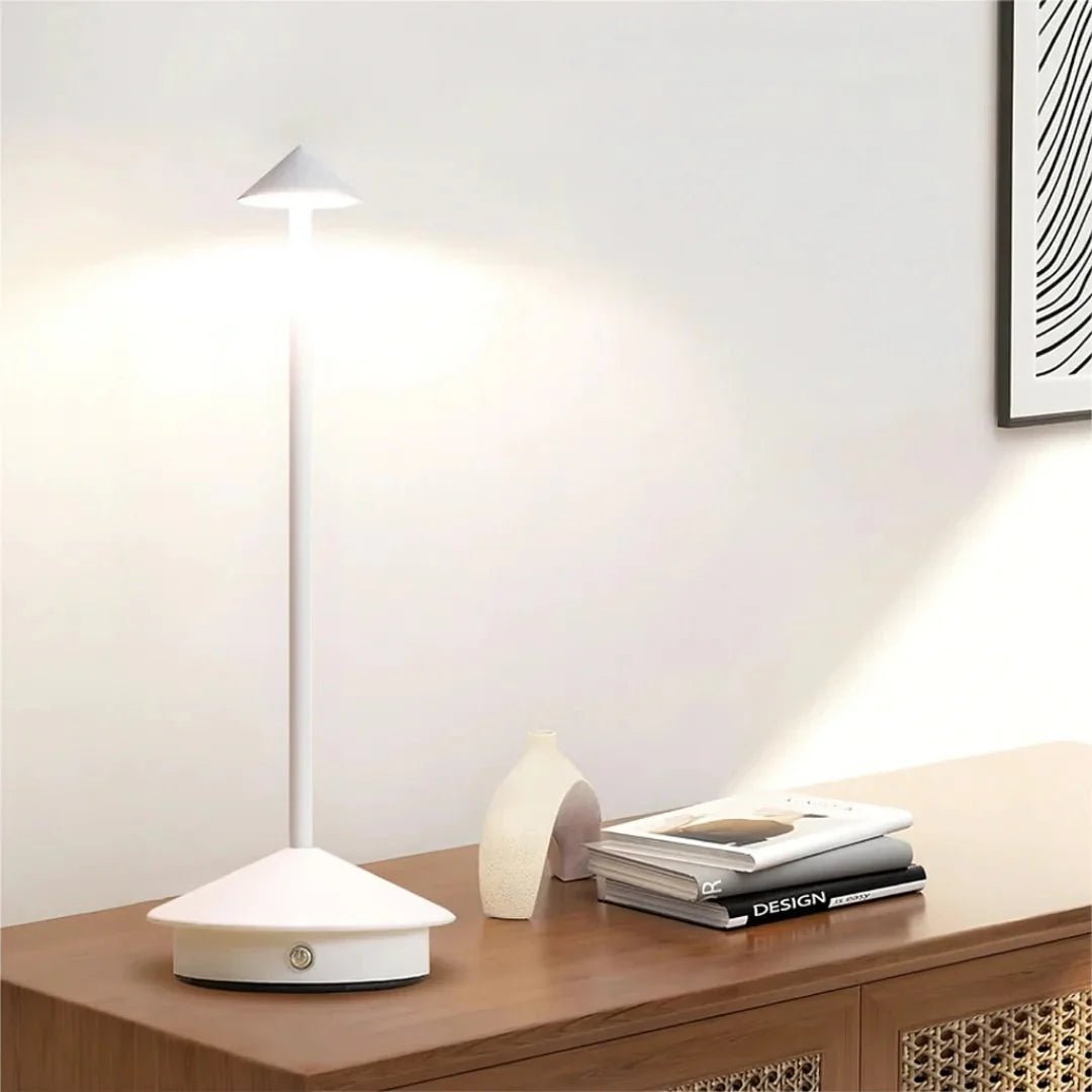 LED Desk Lamp for Desk and Nightstand - Table Lamp - White - Seravelle Home