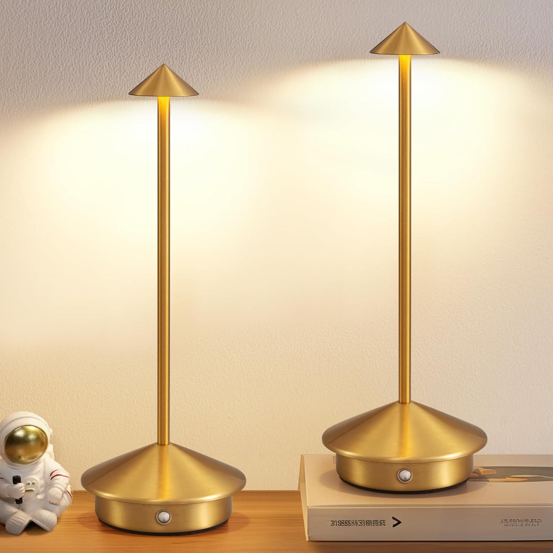 LED Desk Lamp for Desk and Nightstand - Table Lamp - Brown - Seravelle Home