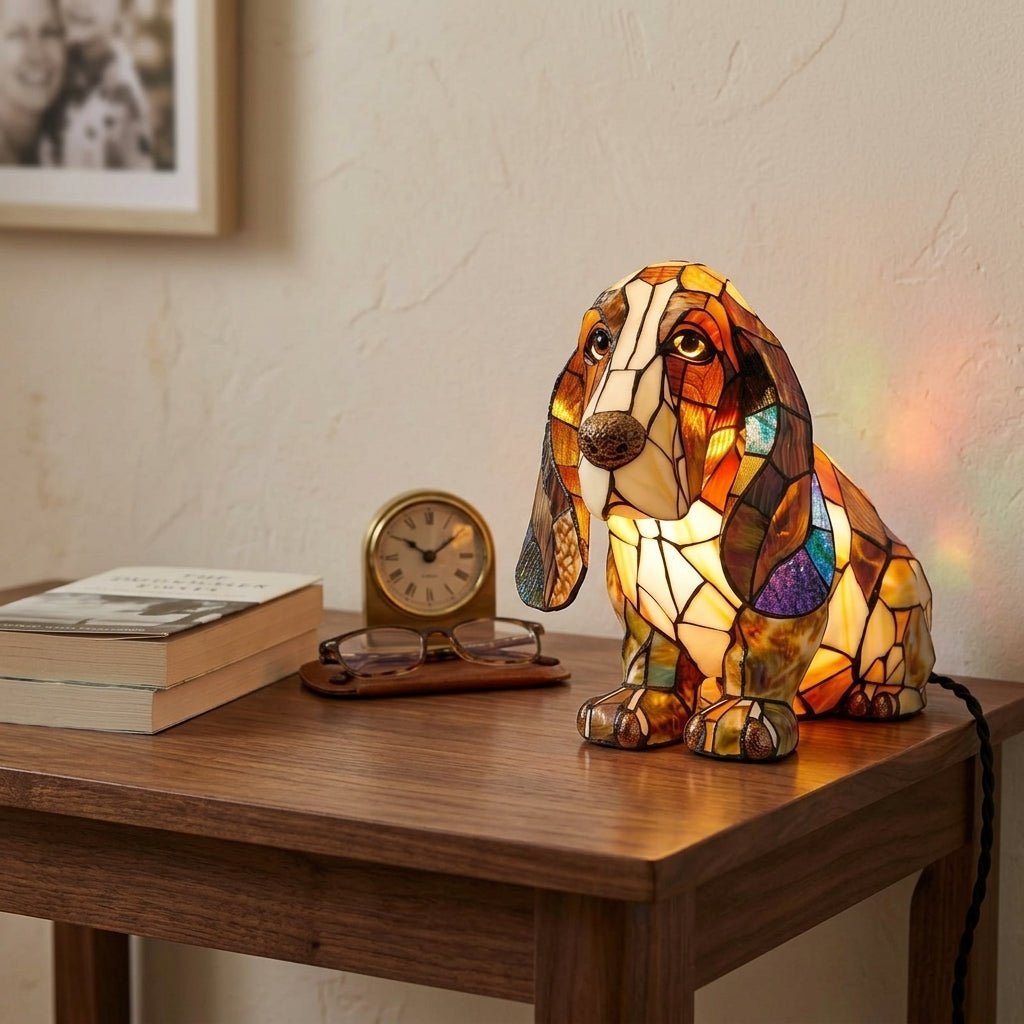 LED Night Light with Dog Design - Table lamps - Basset Hound - Seravelle Home