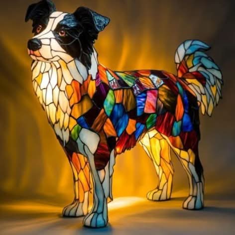 LED Night Light with Dog Design - Table lamps - Border Collie - Seravelle Home