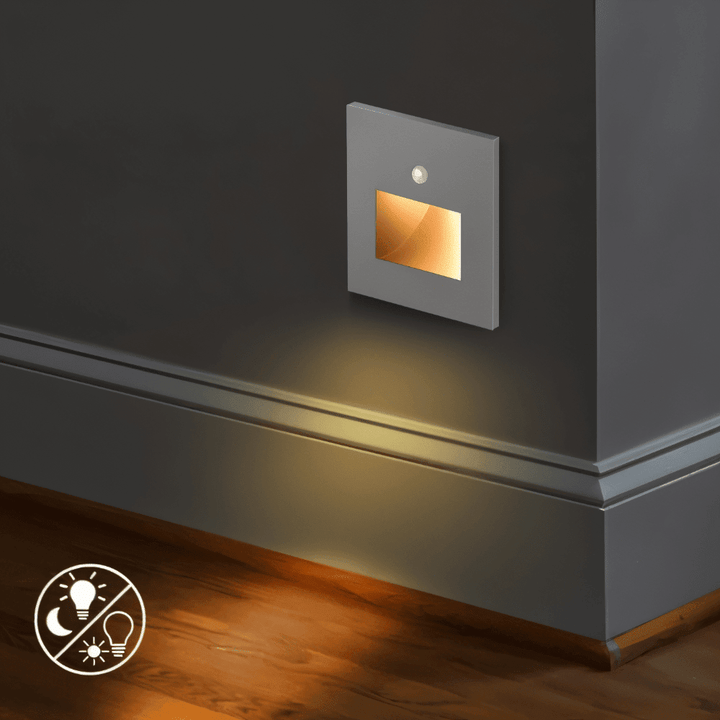 LED Stair Light with Motion Sensor for Indoor Use - Stair Light - Silver with Sensor A - Seravelle Home