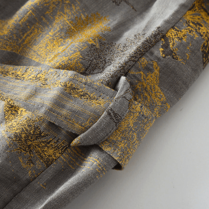 Lena - Soft Kimono Bathrobe Made of Organic Cotton for Home - Robe - Grey - Seravelle Home