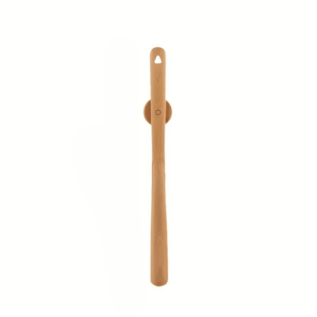 Long Shoe Horn with Strong Handle - Shoehorn - Light Brown - Seravelle Home