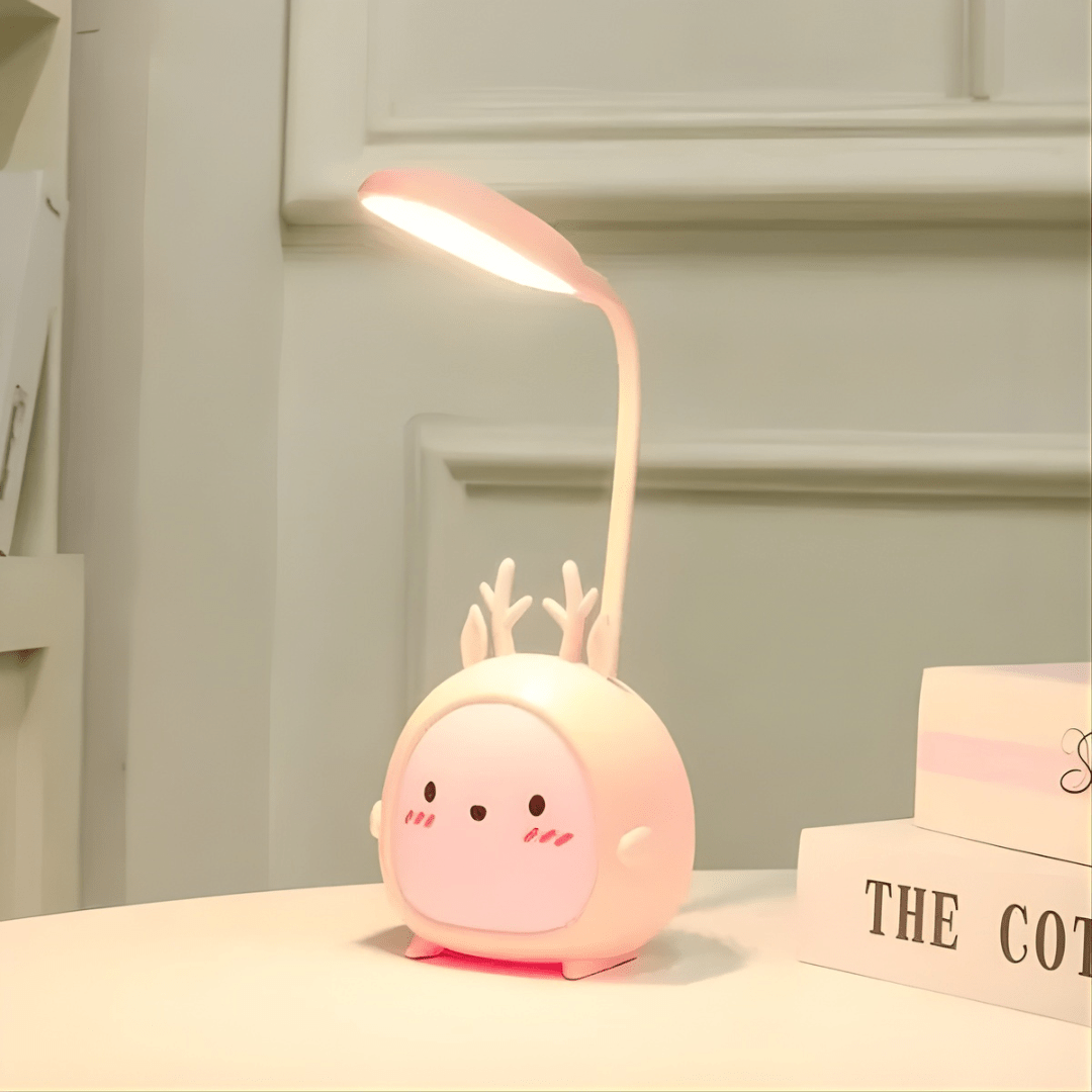 Lumi - Gentle LED Reading Lamp with Flexible Neck and USB Connection - Reading Lamp - Pink - Seravelle Home