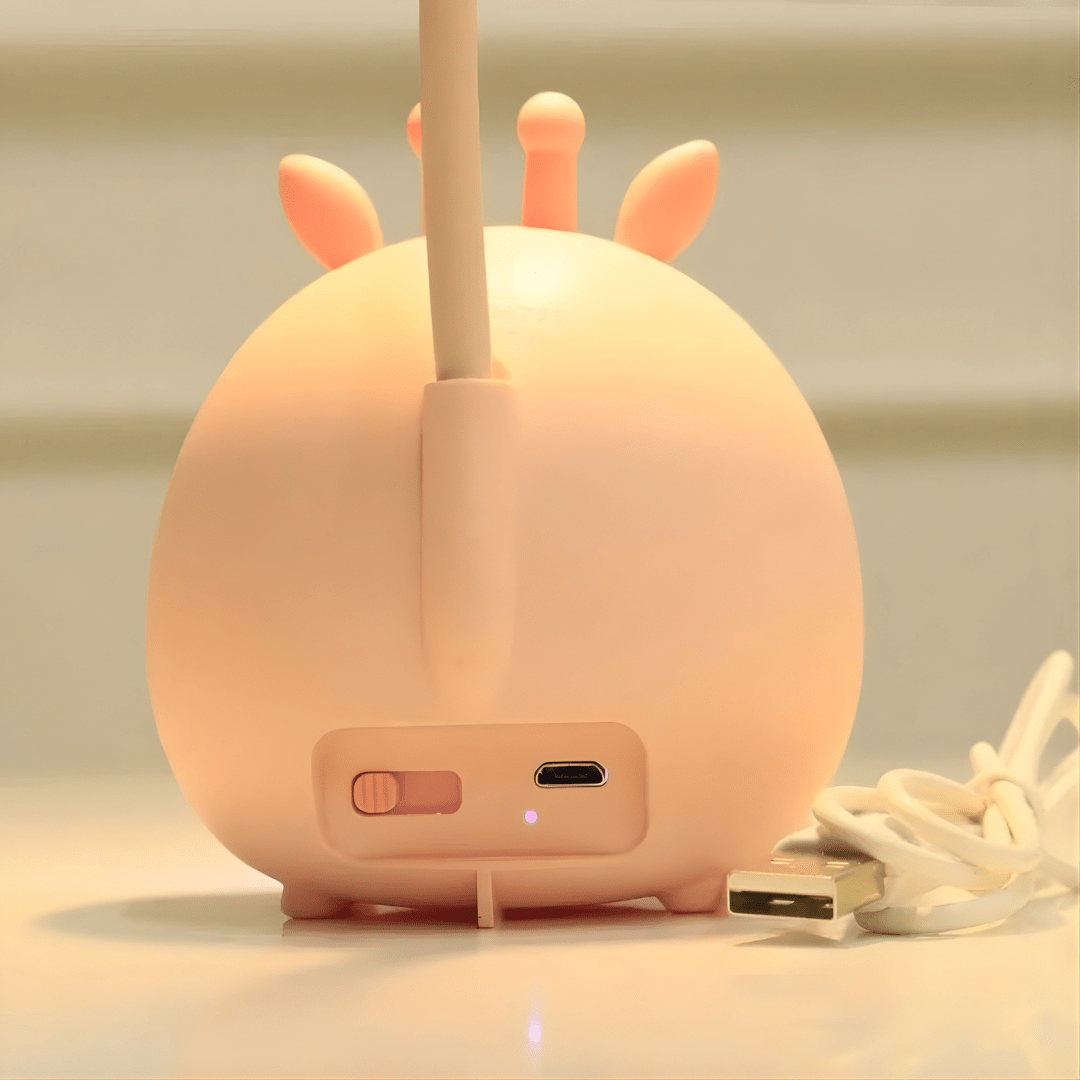 Lumi - Gentle LED Reading Lamp with Flexible Neck and USB Connection - Reading Lamp - Pink - Seravelle Home