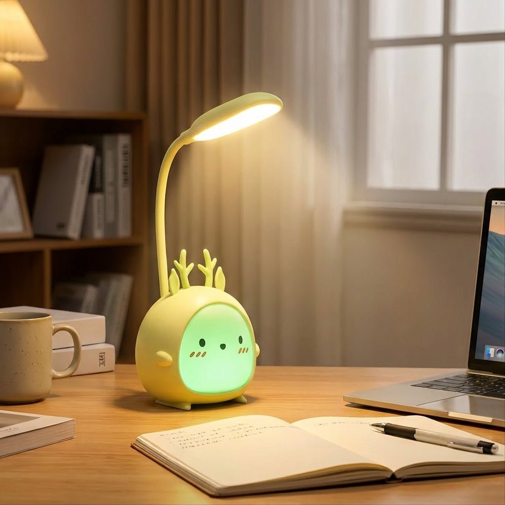 Lumi - Gentle LED Reading Lamp with Flexible Neck and USB Connection - Reading Lamp - Green - Seravelle Home