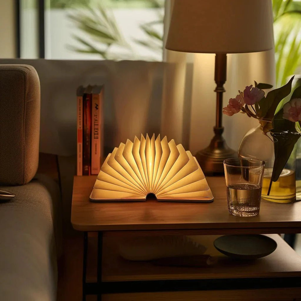 Magical Book Lamp Made of Cellophane Paper with LED Lighting - Book lamp - Seravelle Home