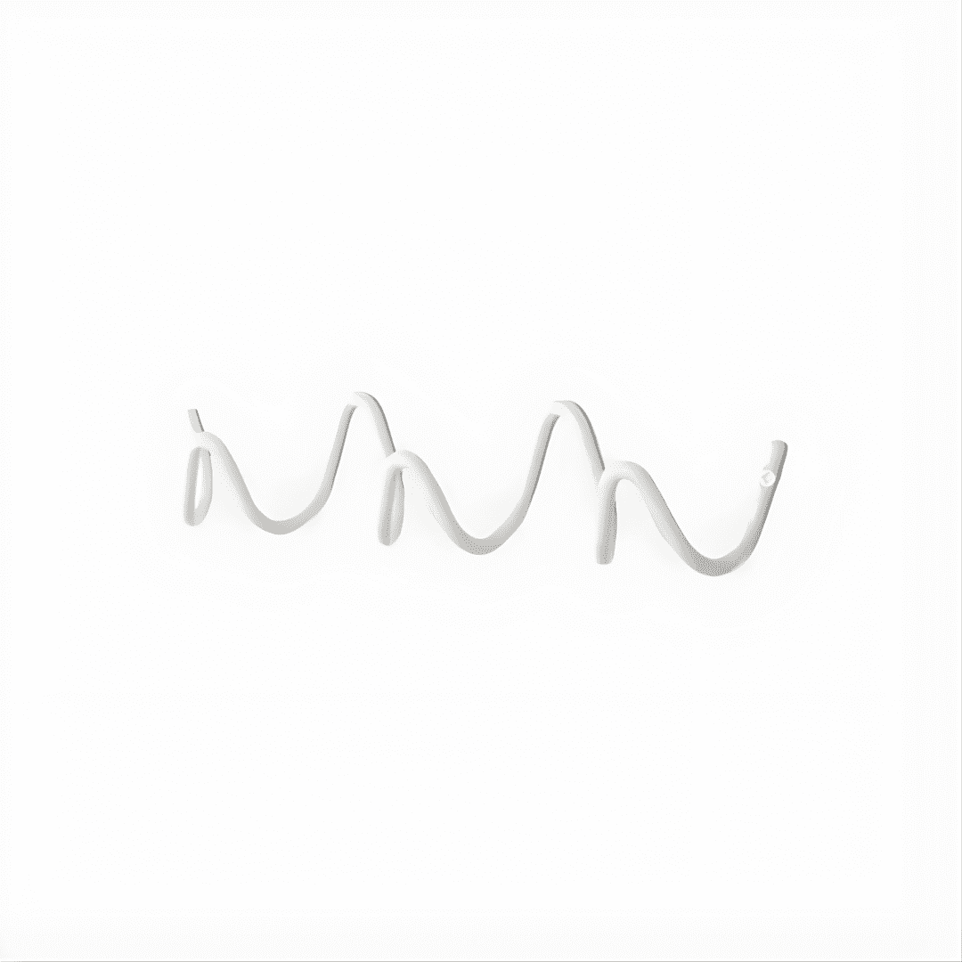Minimalist Wall Coat Rack with Modern Metal Design - Coat & Hat Racks - White - Seravelle Home