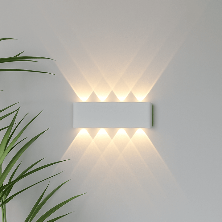 Modern LED Wall Light for Indoor & Outdoor Use in Black & White - Wall Light - 6W | White - Seravelle Home
