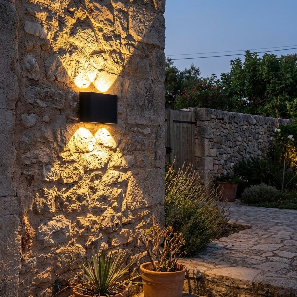 Modern LED Wall Light for Indoor & Outdoor Use in Black & White - Wall Light - 4W | Black - Seravelle Home