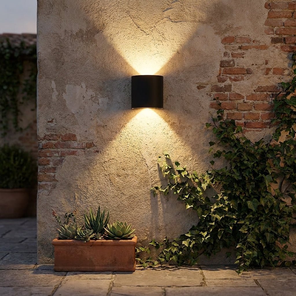 Modern LED Wall Light for Indoor & Outdoor Use in Black & White - Wall Light - 2W | Black - Seravelle Home