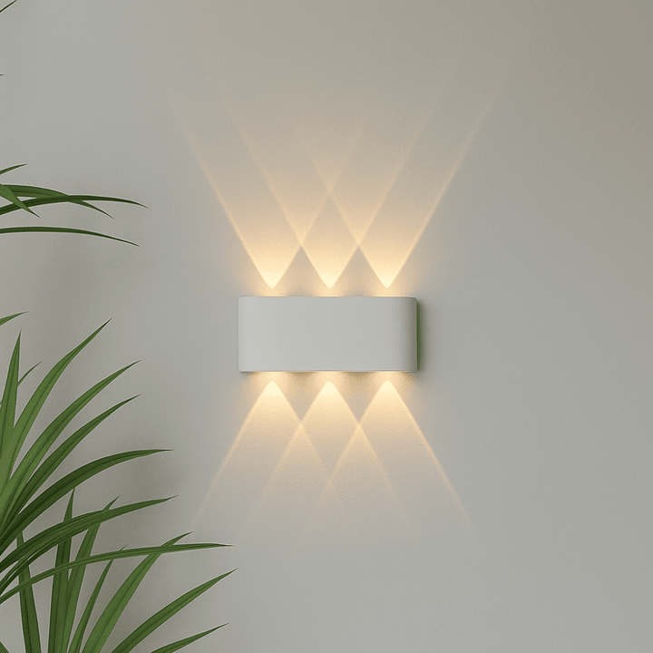 Modern LED Wall Light for Indoor & Outdoor Use in Black & White - Wall Light - 6W | White - Seravelle Home