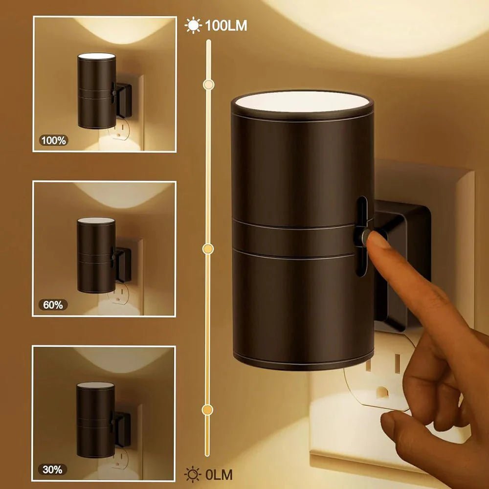 Modern LED Wall Light with Adjustable Spotlight - Wall Light - EU Standard Plug - Seravelle Home