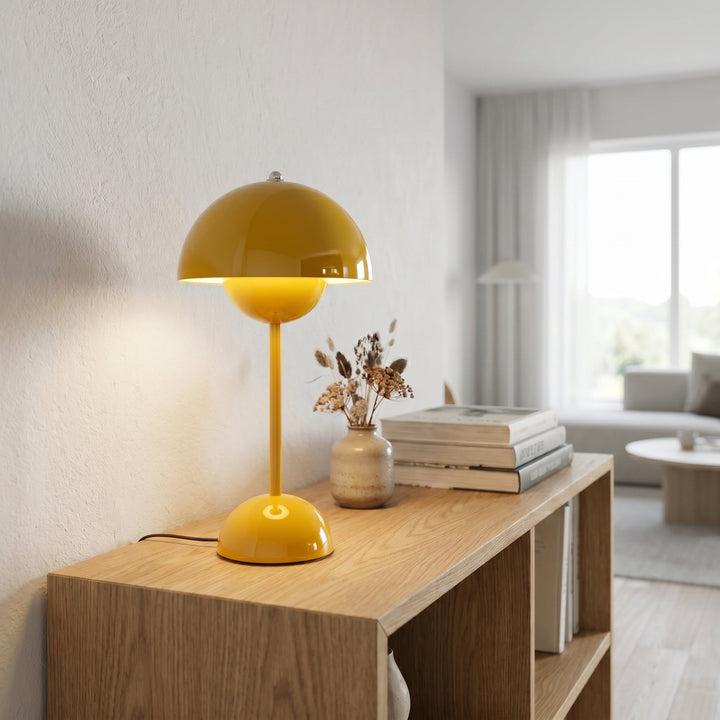 Modern Mushroom Table Lamp for Soft Ambient Light - Table Lamp - Yellow - Seravelle Home
