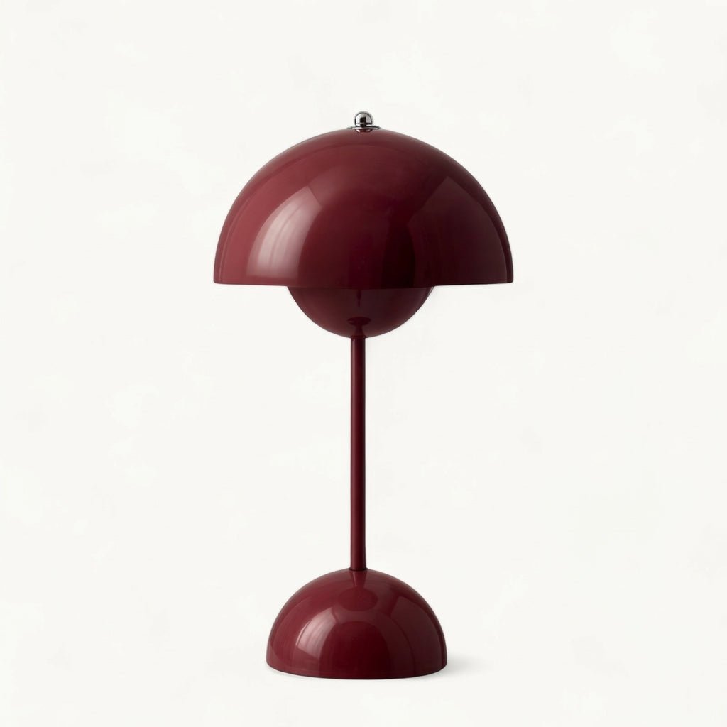 Modern Mushroom Table Lamp for Soft Ambient Light - Table Lamp - Red - Seravelle Home