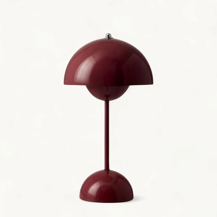 Modern Mushroom Table Lamp for Soft Ambient Light - Table Lamp - Red - Seravelle Home