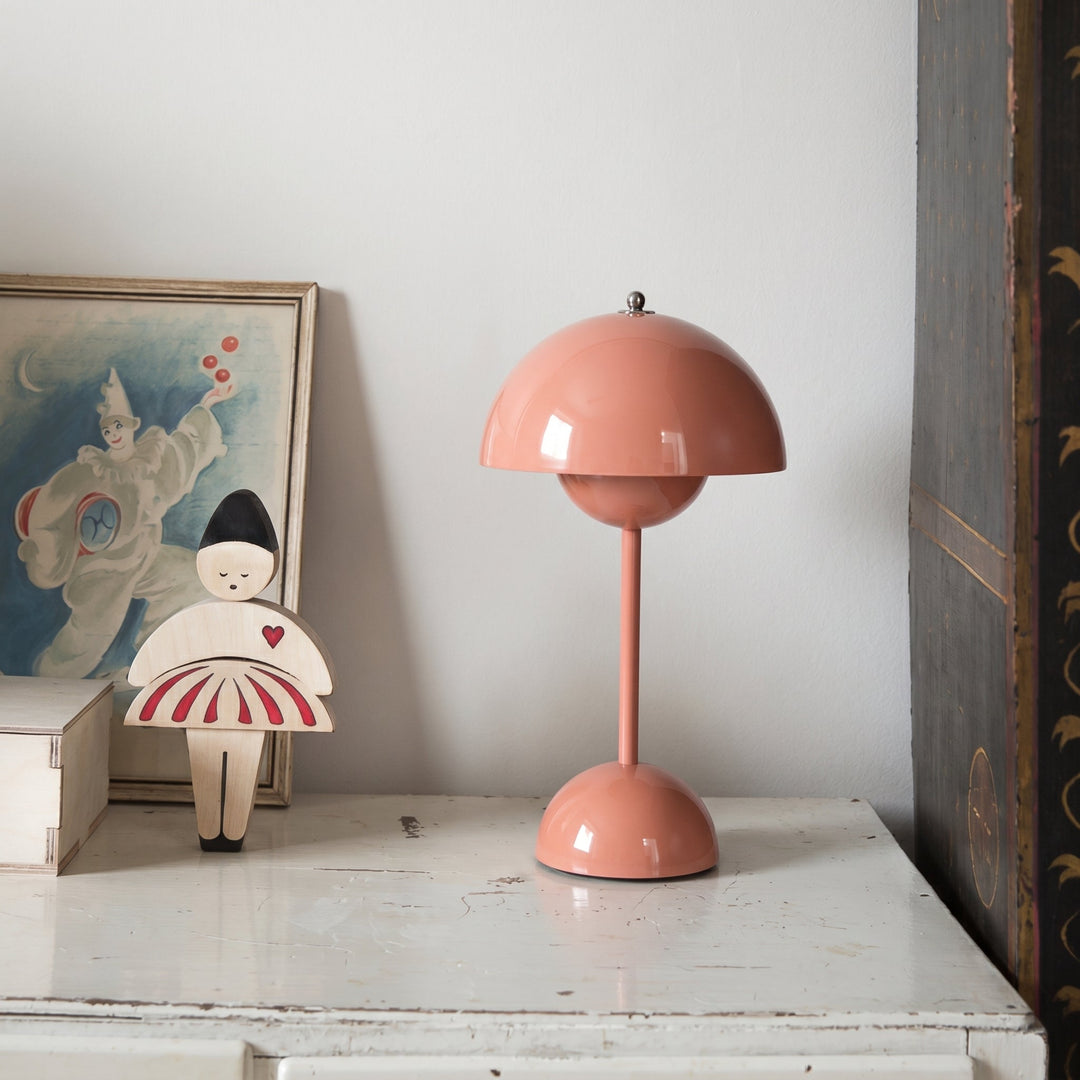 Modern Mushroom Table Lamp for Soft Ambient Light - Table Lamp - Pink - Seravelle Home