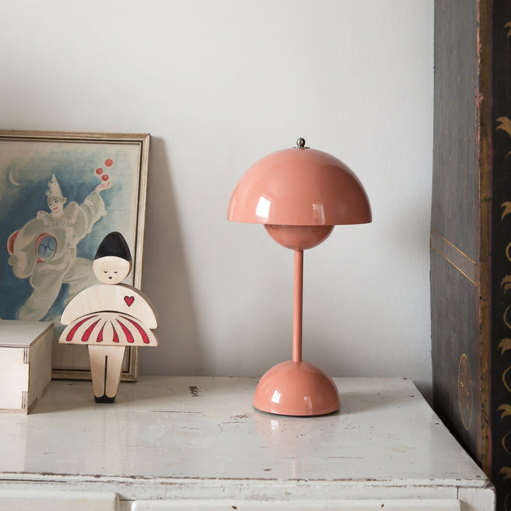 Modern Mushroom Table Lamp for Soft Ambient Light - Table Lamp - Pink - Seravelle Home