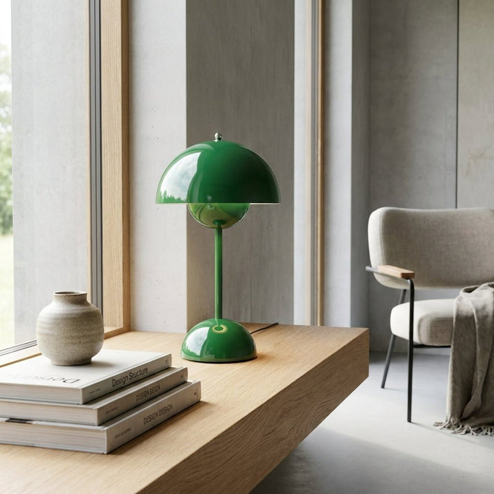 Modern Nordic Table Lamp in Minimalist Mushroom Design - Pilz - Tischleuchte - Green - Seravelle Home