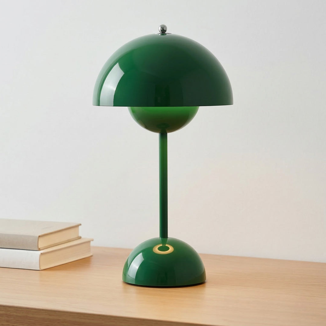 Modern Nordic Table Lamp in Minimalist Mushroom Design - Pilz - Tischleuchte - Green - Seravelle Home