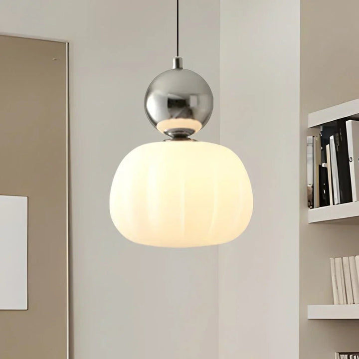 Modern Pendant Light with Colourful Accents - Pendant Light - Silver - Seravelle Home