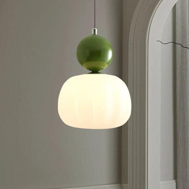 Modern Pendant Light with Colourful Accents - Pendant Light - Green - Seravelle Home