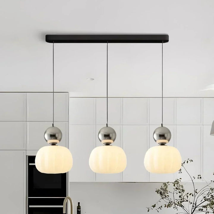Modern Pendant Light with Colourful Accents - Pendant Light - Silver - Seravelle Home