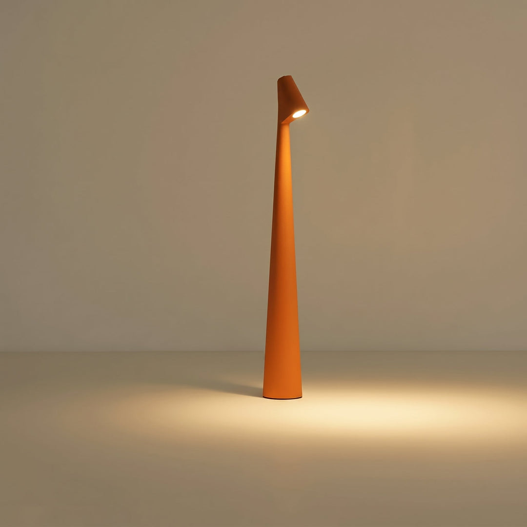 Modern Table Lamp in Minimalist Design - Table Lamp - Orange - Seravelle Home