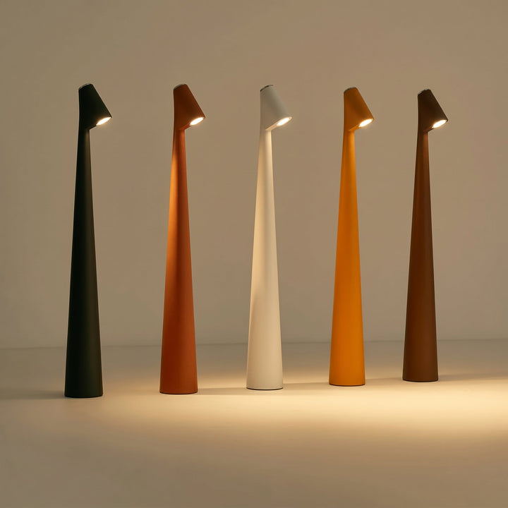 Modern Table Lamp in Minimalist Design - Table Lamp - Orange - Seravelle Home