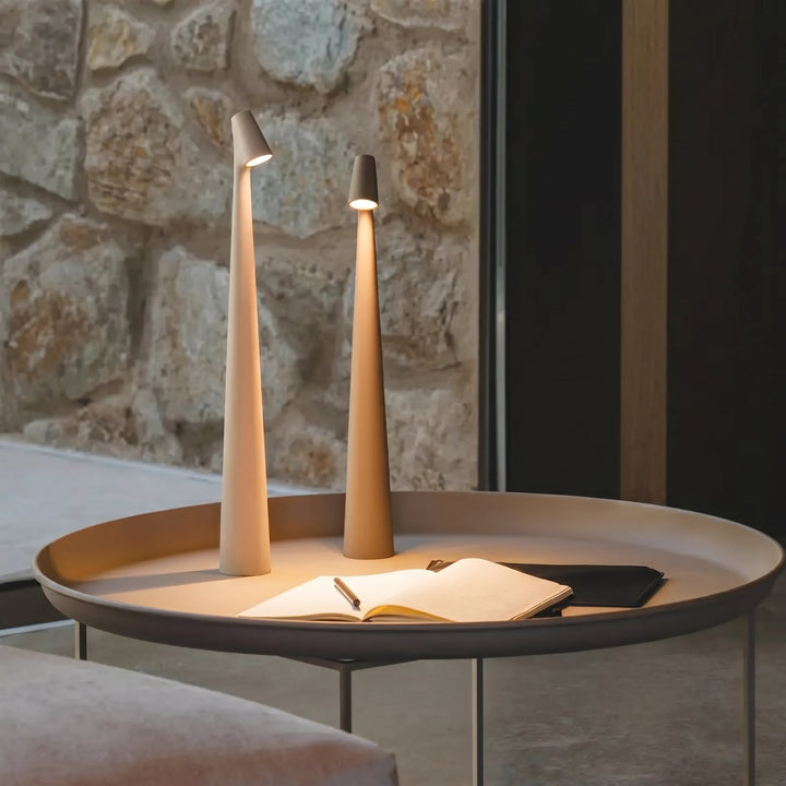 Modern Table Lamp in Minimalist Design - Table Lamp - White - Seravelle Home