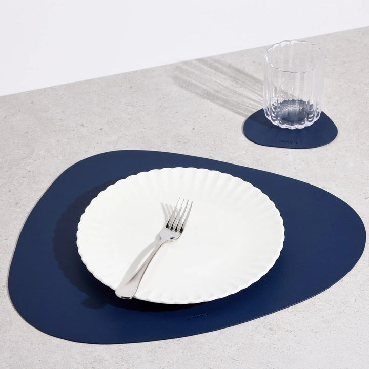 Modern Triangular Table Mat - Table Mat - Blue - Seravelle Home