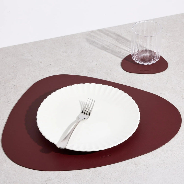 Modern Triangular Table Mat - Table Mat - Dark Brown - Seravelle Home