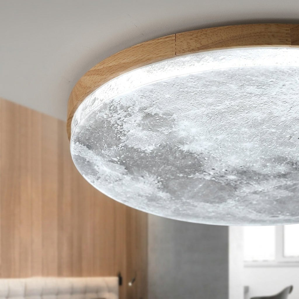 Moon Ceiling Lamp – Modern Dimmable LED Design - Ceiling Light - Yellow - Seravelle Home