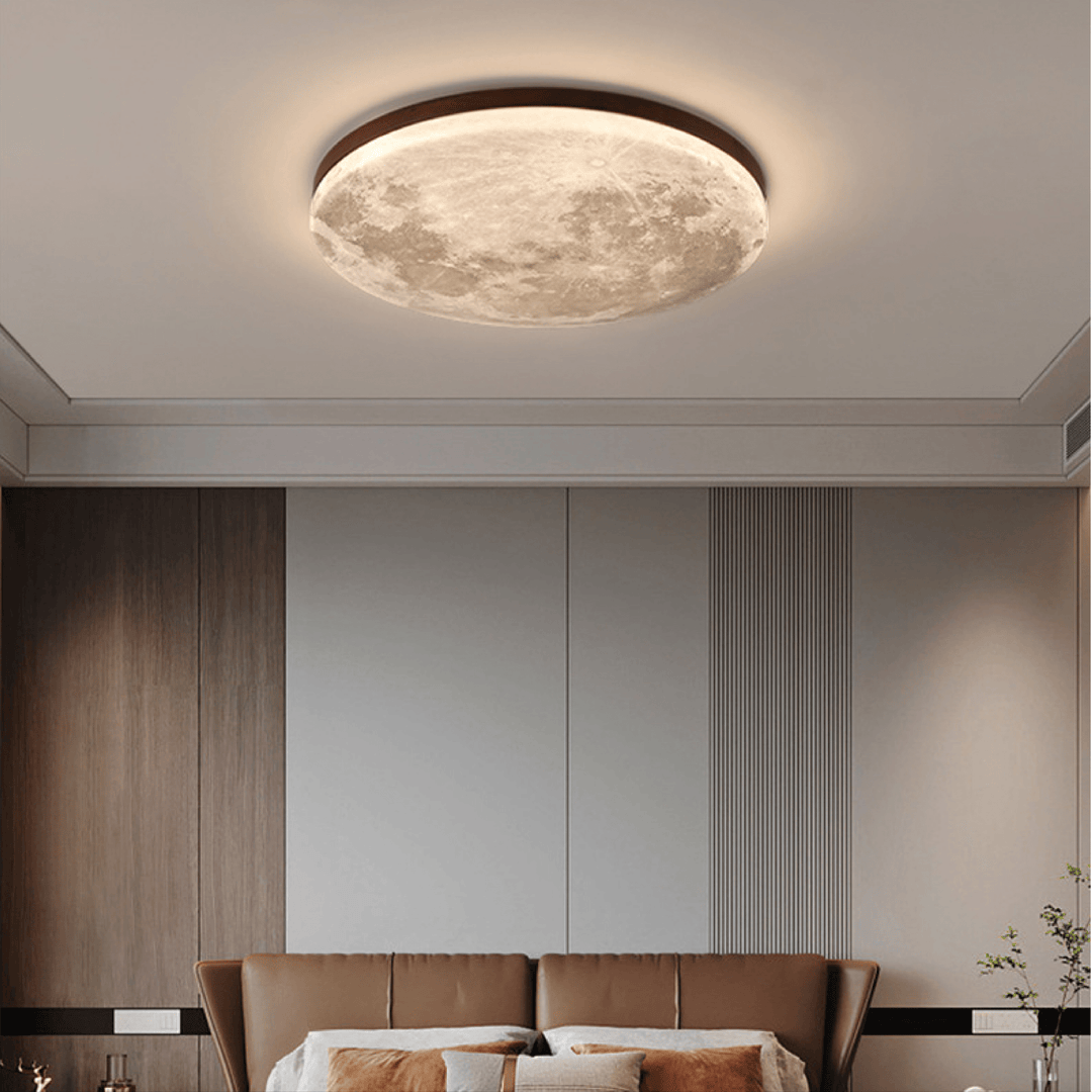 Moon Ceiling Lamp – Modern Dimmable LED Design - Ceiling Light - Yellow - Seravelle Home