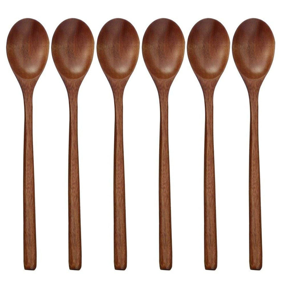 Natural wooden spoons with long handles - Wooden Spoon - Seravelle Home