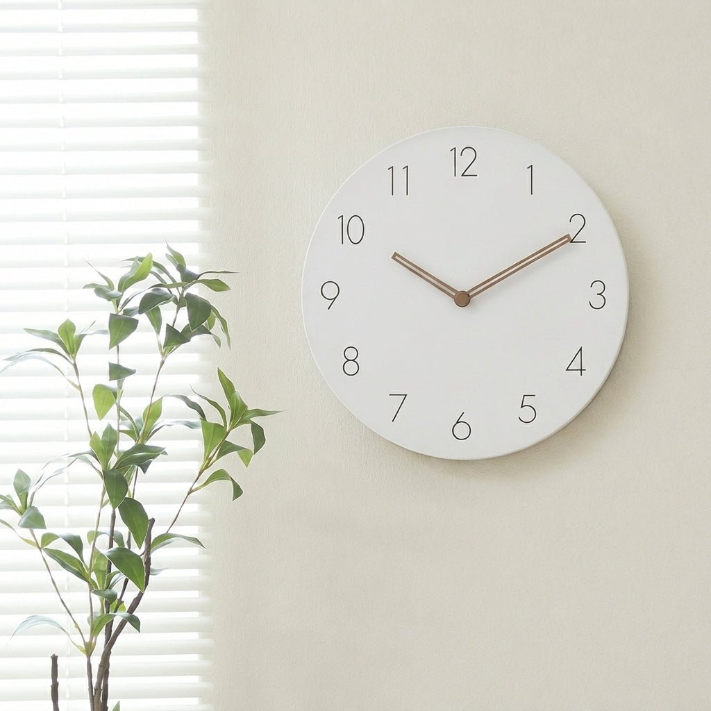 Nordic Wall Clock with Matte Dial without Frame