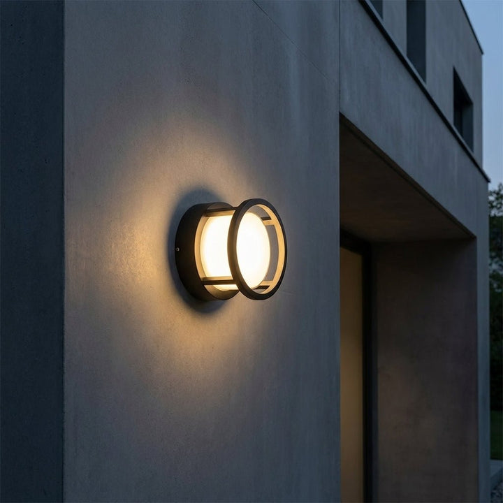 Outdoor Wall Light with Motion Sensor for Garden and Entrance - Wall Light - Round - Seravelle Home