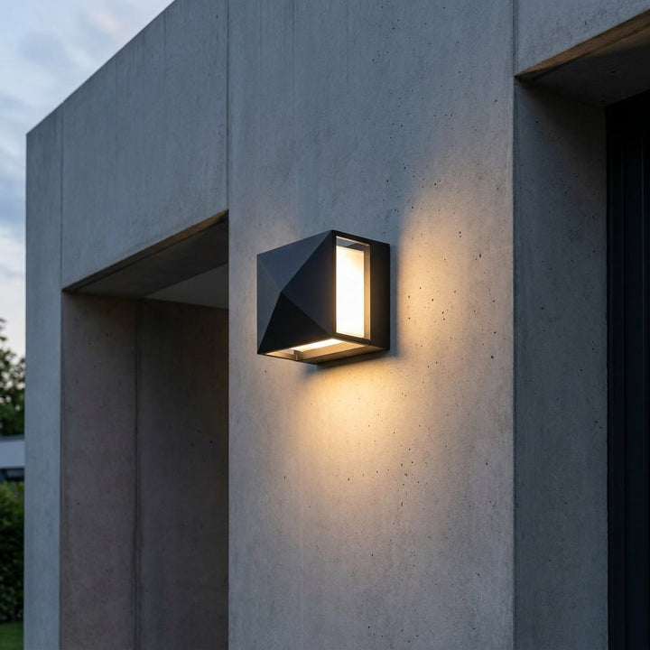 Outdoor Wall Light with Motion Sensor for Garden and Entrance - Wall Light - Pyramid  - Seravelle Home