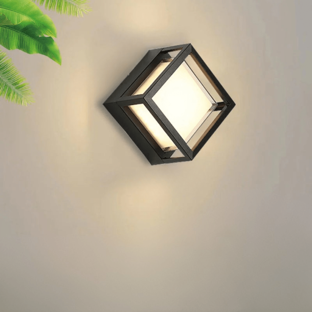 Outdoor Wall Light with Motion Sensor for Garden and Entrance - Wall Light - Small Square - Seravelle Home