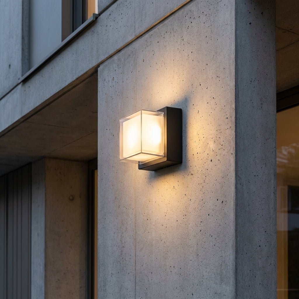 Outdoor Wall Light with Motion Sensor for Garden and Entrance - Wall Light - Square Frame - Seravelle Home