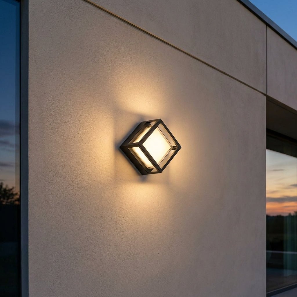 Outdoor Wall Light with Motion Sensor for Garden and Entrance - Wall Light - Small Square - Seravelle Home