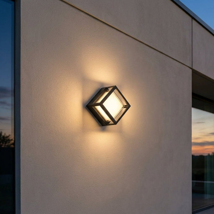 Outdoor Wall Light with Motion Sensor for Garden and Entrance - Wall Light - Small Square - Seravelle Home